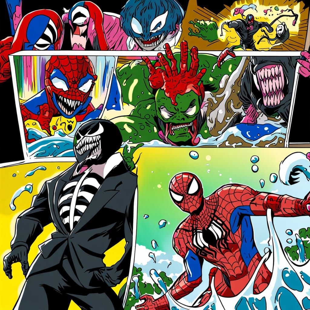 Eddie Brock aka venom Spider-Mans biggest foe , looks like o...