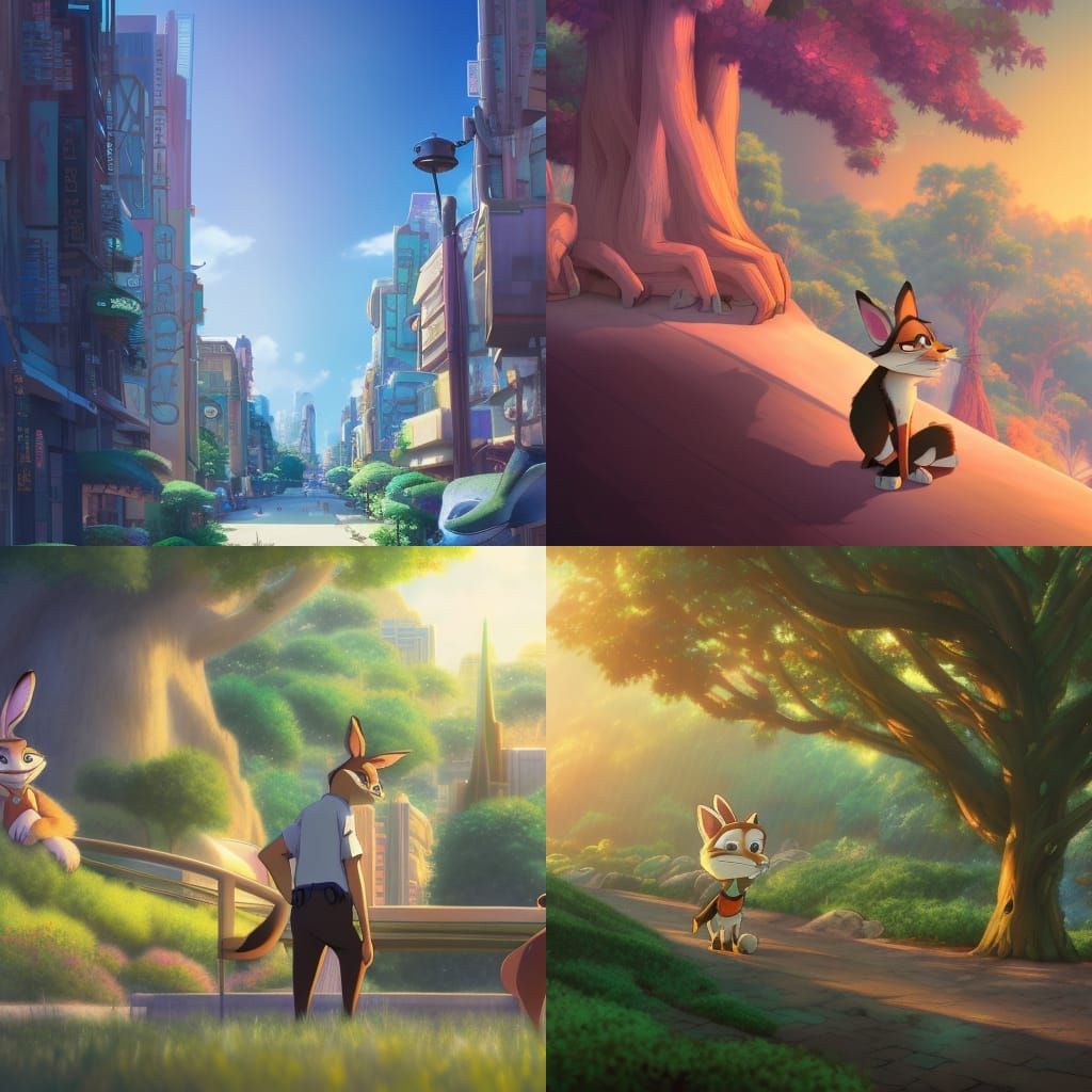 Zootopia in Anime Style Key Visual