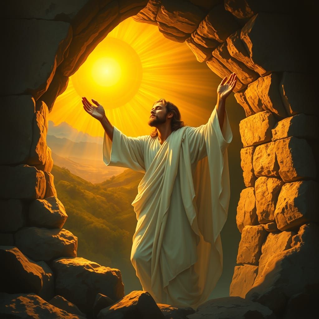Jesus Christ Ascends to Radiant Triumph