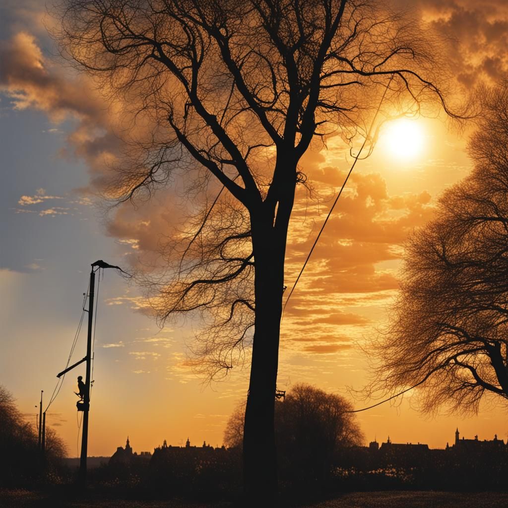 Picturesque Golden Sunset Reflecting on Calm Ocean
