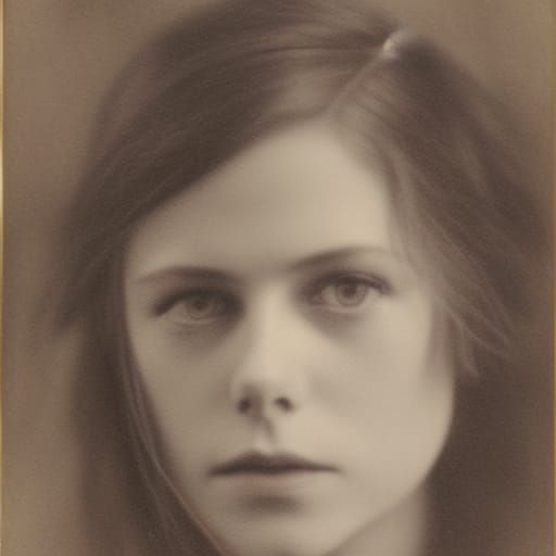 Avril Lavigne portrait in early 1900's