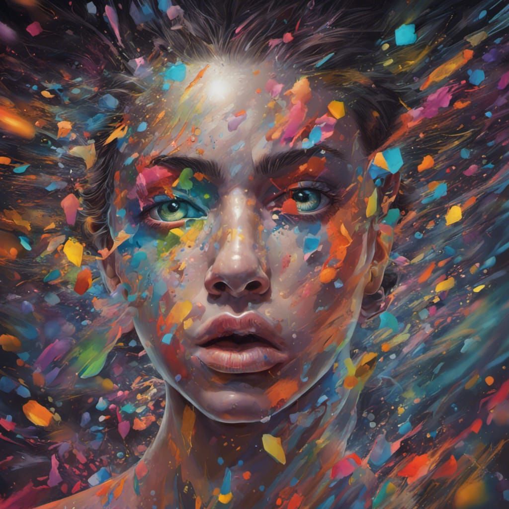 Intricate Hyperrealistic Portrait with Dramatic Lighting