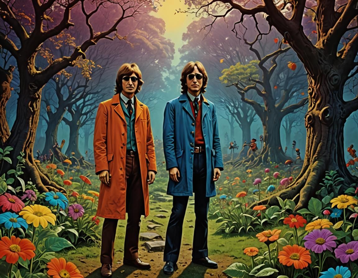John Lennon and George Harrison: 1967 Art