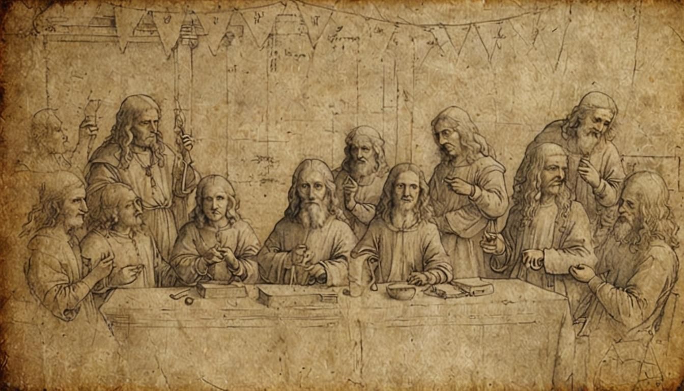 Renaissance Image in Leonardo da Vinci Style