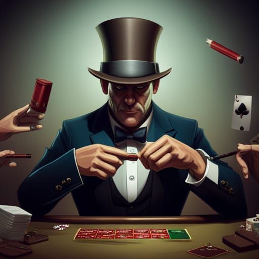 Gothic Casino: Muscular Men in Top Hats