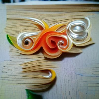Intricate Quilled Paper Art Design