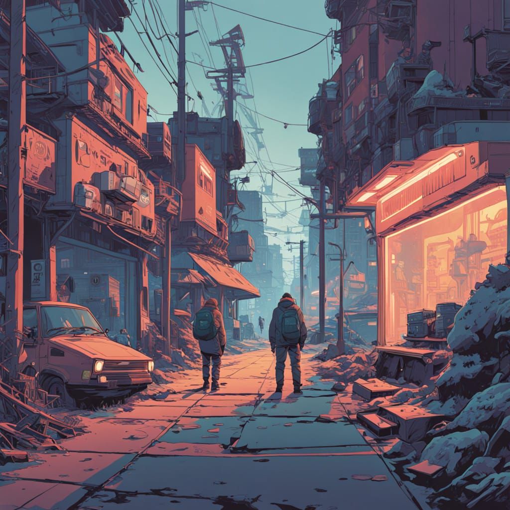 Futuristic Political Caricatures in Whimsical Art Style