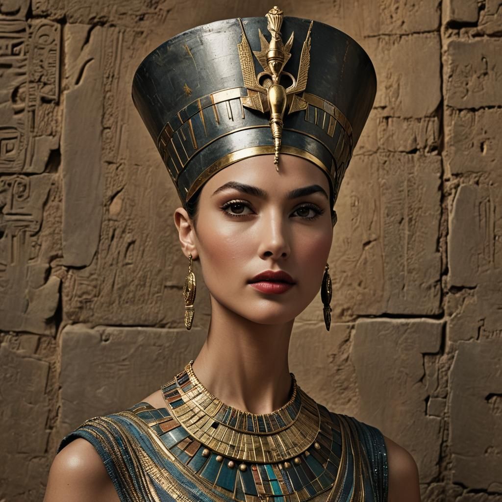 Gal Gadot as Queen Nefertiti: A Photographic Portrait