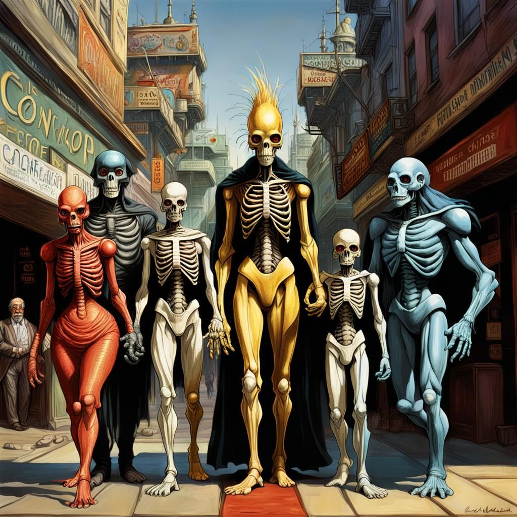 Miss Anthropomorphized Diseases Contest in Gothic Comic Art