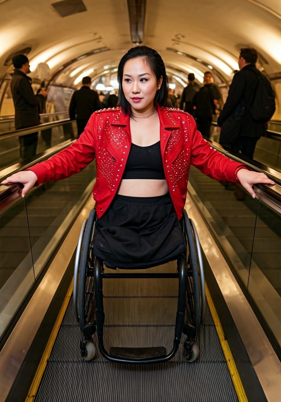 Empowered Moment on the Paris Metro