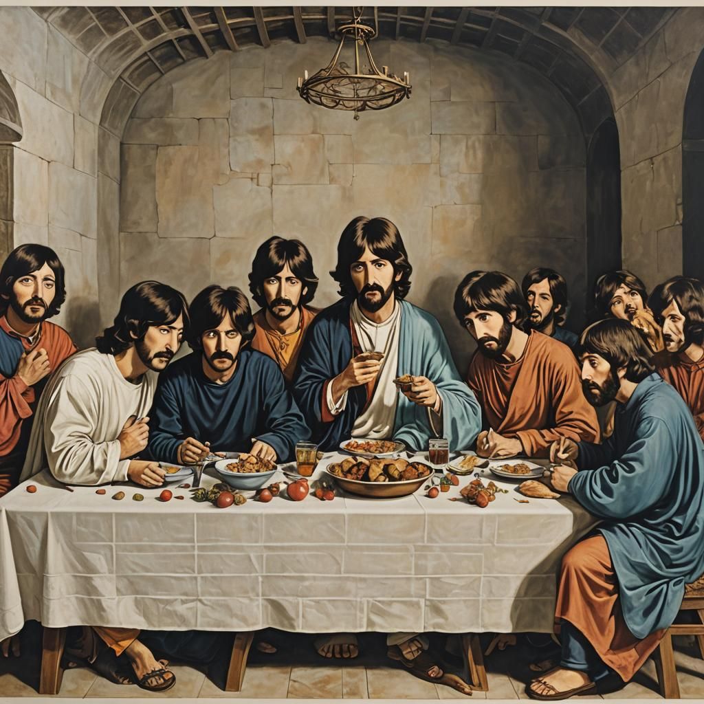 The Beatles Recreate The Last Supper