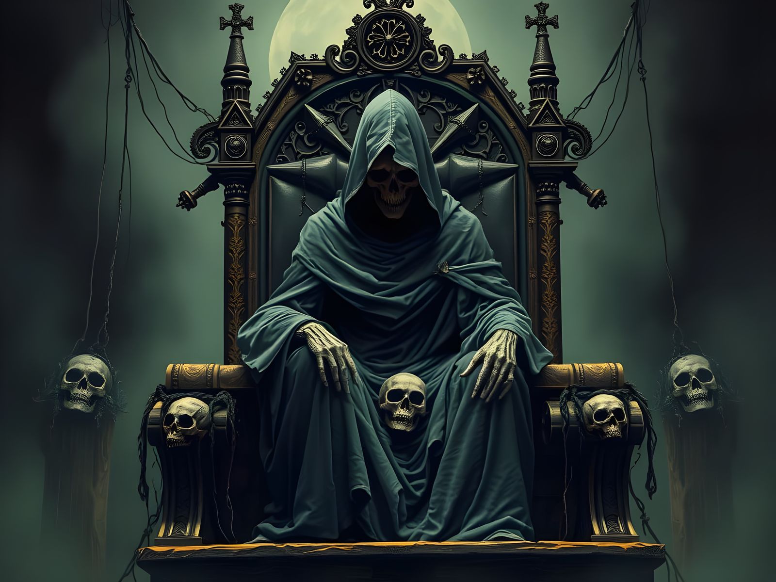 Dark Figure Reigns from Mysterious Throne