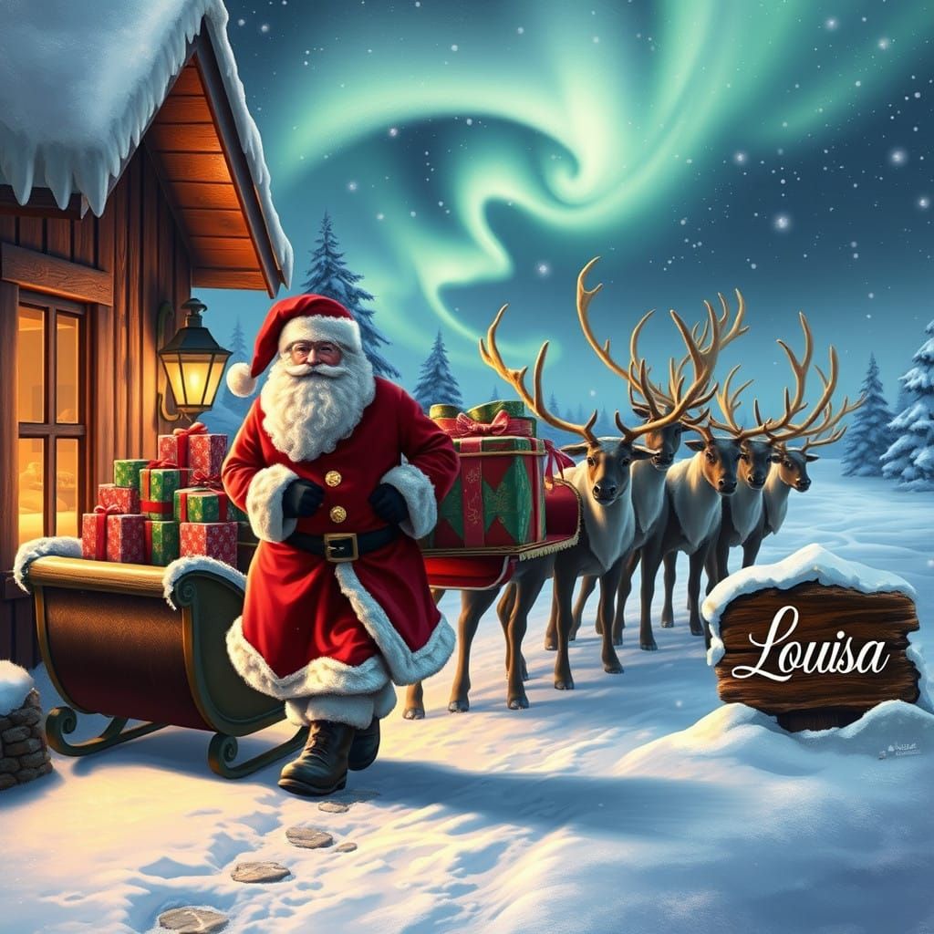 Santa Claus Steps into a Winter Wonderland in Ronavesi, Lapl...