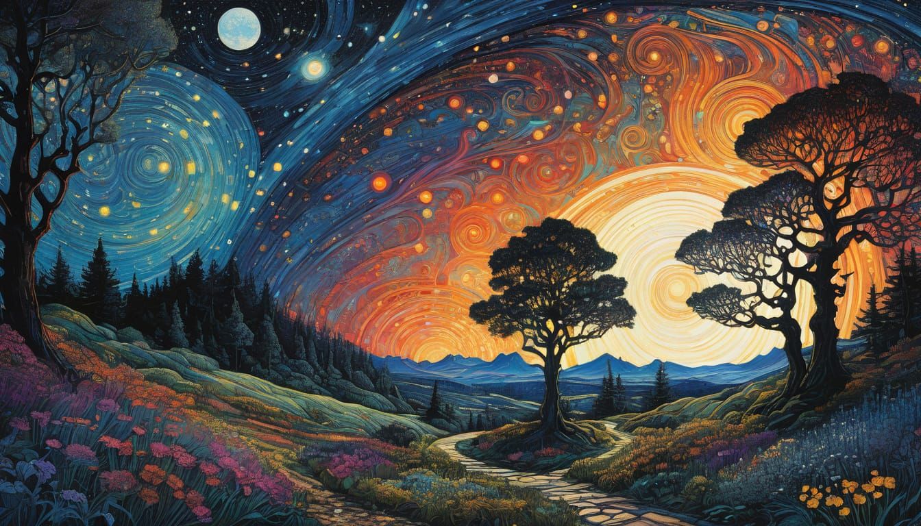 Astronaut, Flammarion Engraving, "beyond the waking world, a...