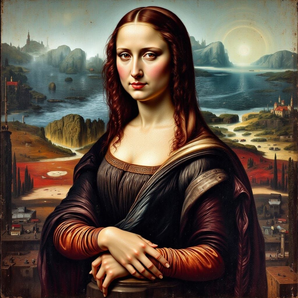 Mona Lisa Overdrive in Cyberpunk Style