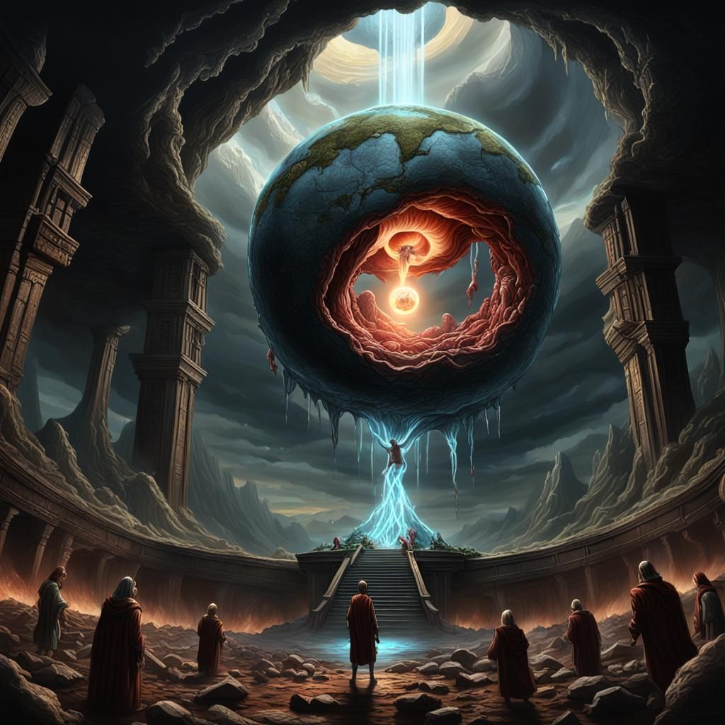 Fetus Rising: A Dark Fantasy Concept Art