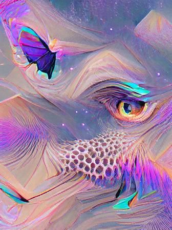 Hyperdetailed Moth in Galactic Space