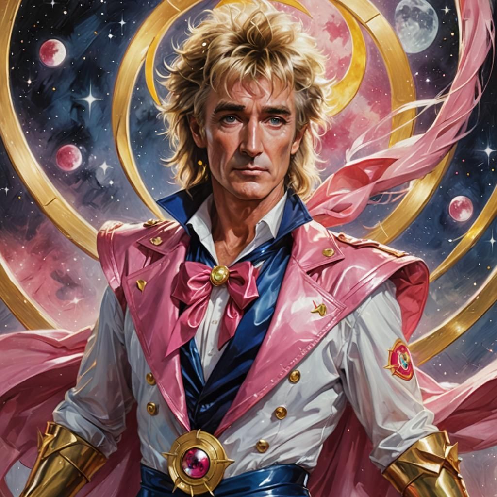 Rod Stewart as Sailor Moon: Figurative Art