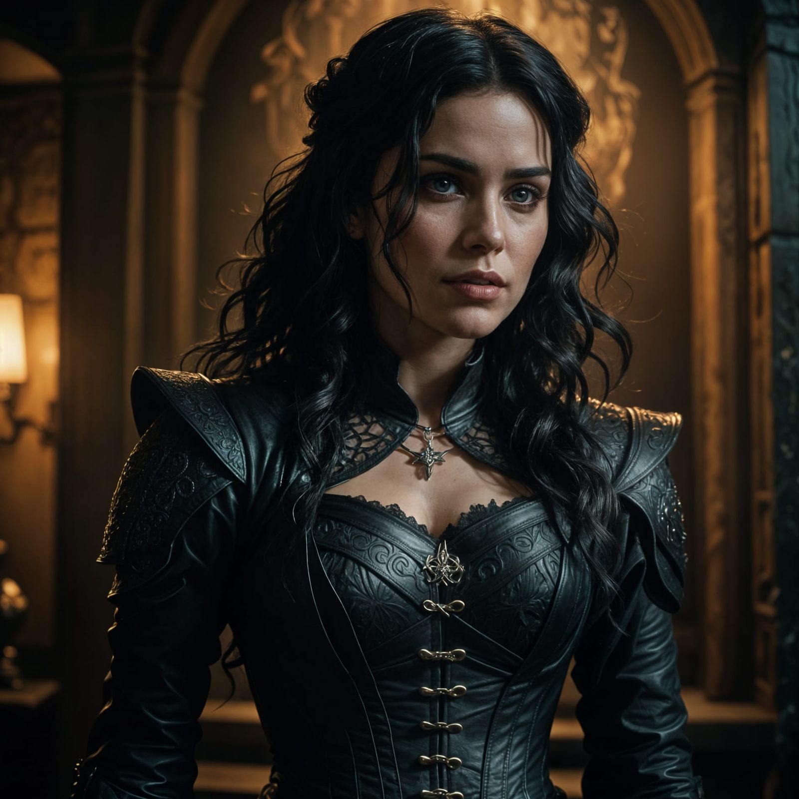 Ethereal Yennefer in Cinematic Film Still