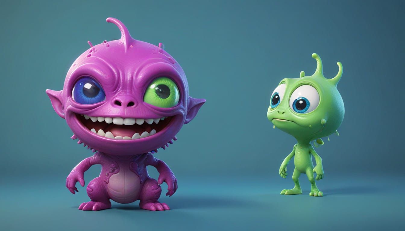 Cute Anime Alien Creature Concept Art