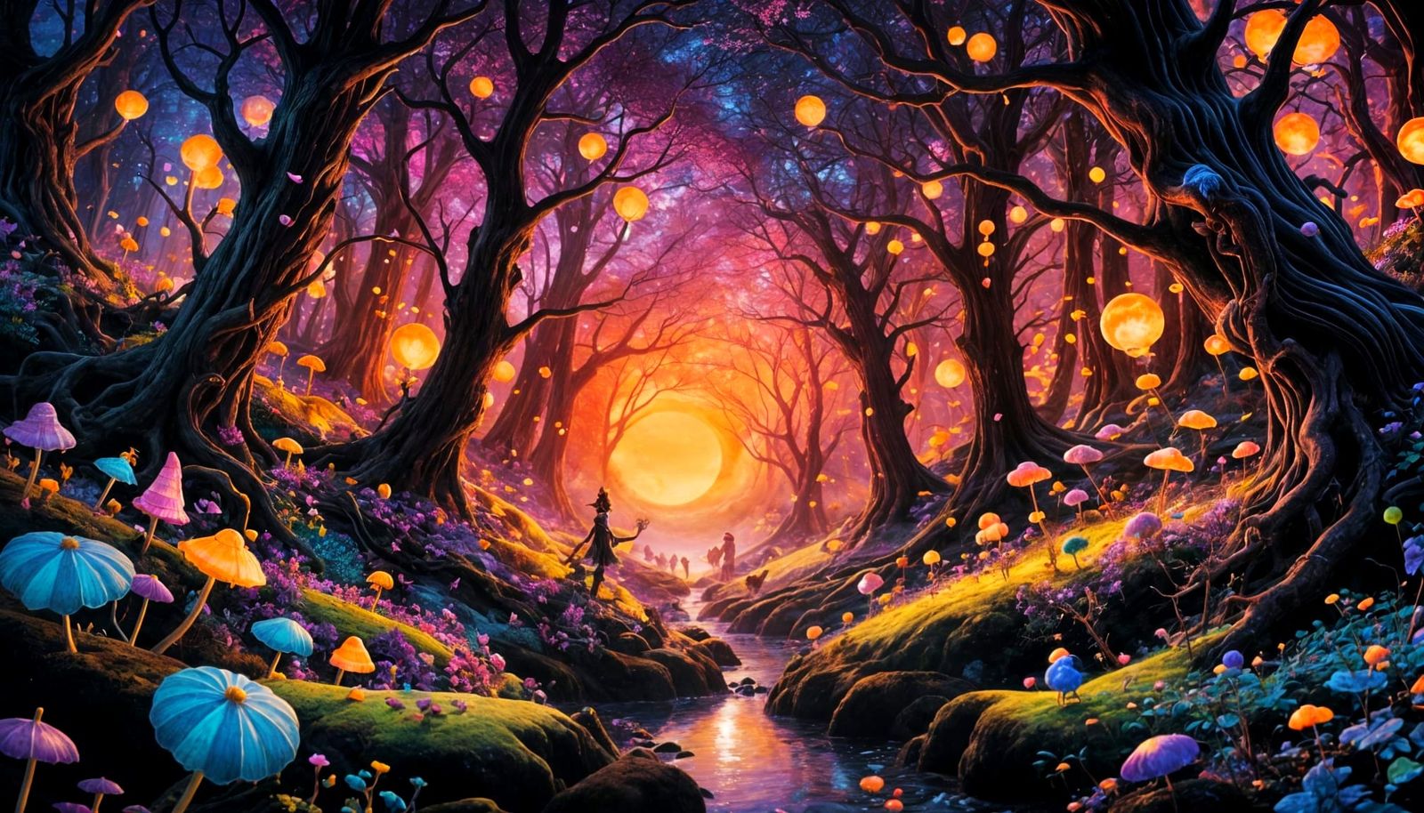 Fairies Weaving Spells in a Candy Forest