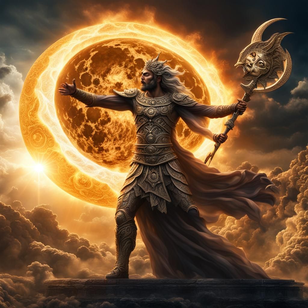 Sun God vs Moon Goddess in Epic Battle