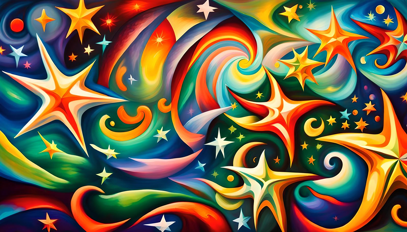Iridescent Star Cluster Formation as Naive Art