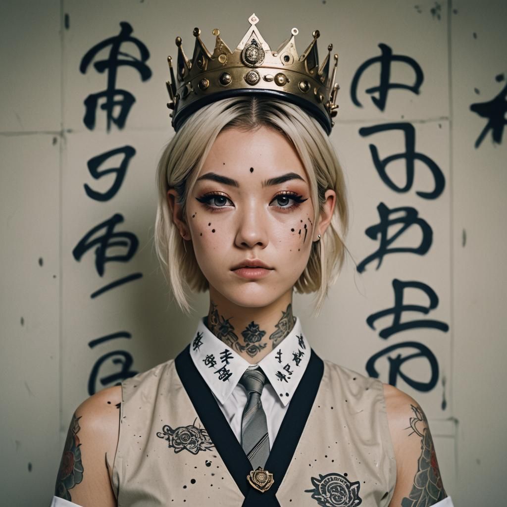 Goddess of Ink Portrait in Cinematic Style