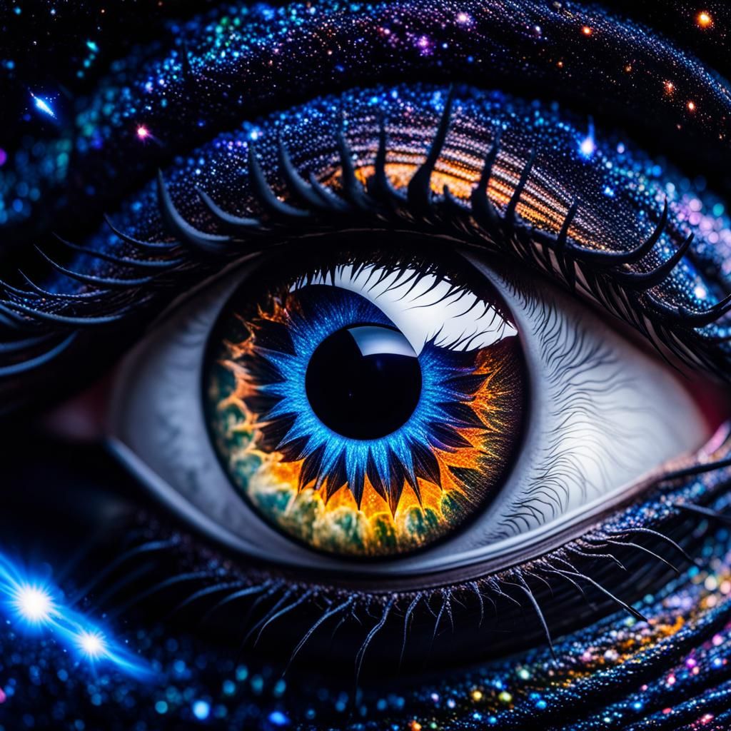 Galactic Dragon Eye: Hypermaximalist Close-up