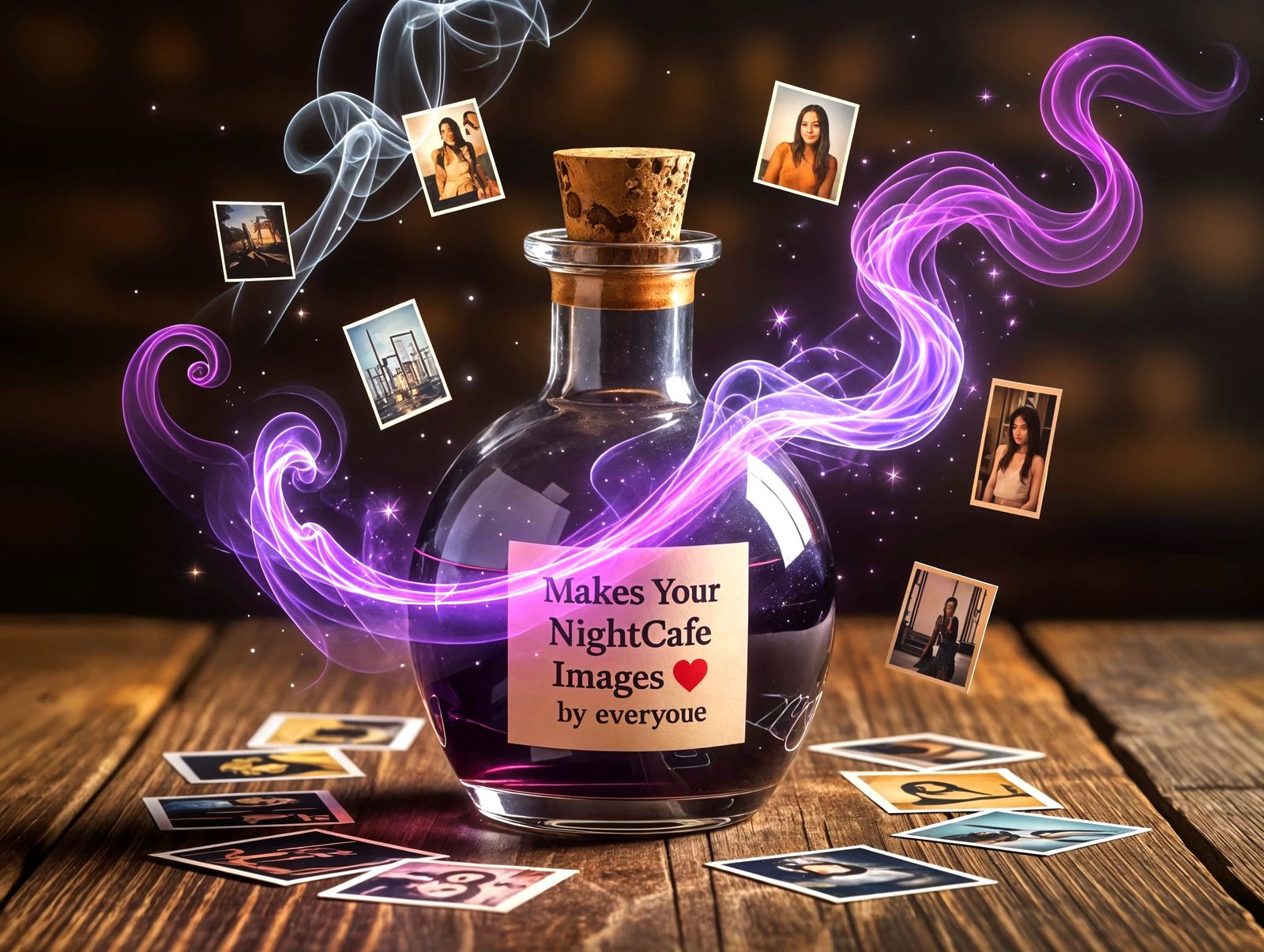 Enchanted Elixir of Digital Dreams in a Whimsical Vessel