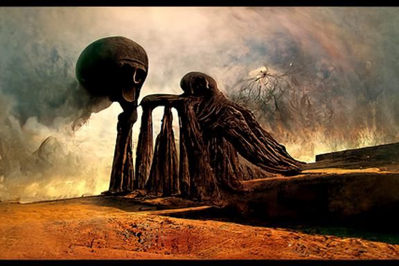 Love in Haunting Surrealist Style