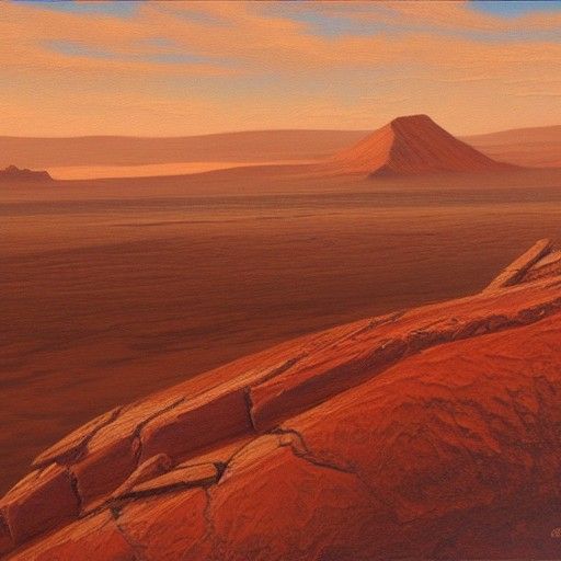 Mars in Oil Paint: A Planetary Landscape