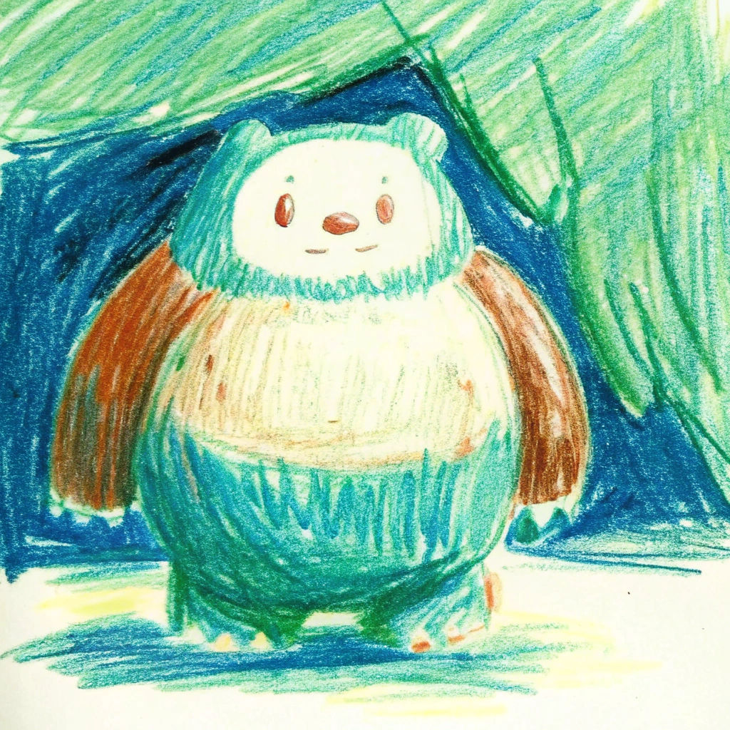 Obese Bear Pokémon Cartoon Character