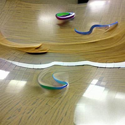Abstract Mobius Strip Race Track Concept