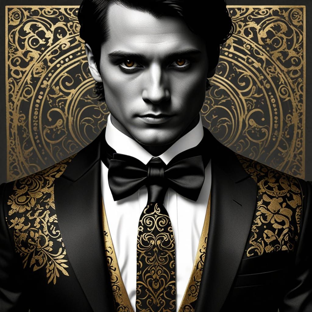 Black Tie Affair in Stencil Art