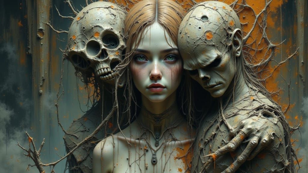 Fallen Giants Petrified in Hyperdetailed Concept Art