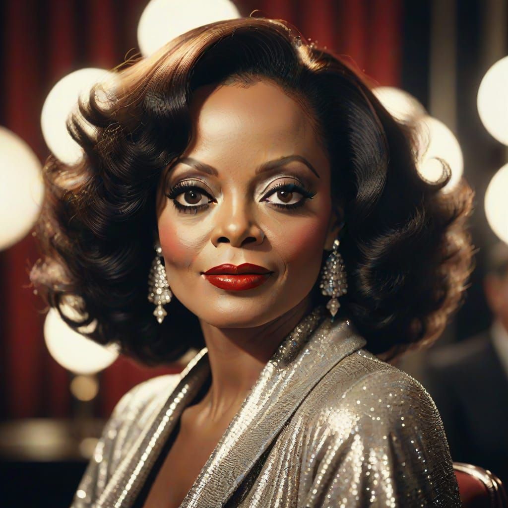 Elegant Old Hollywood Goddess Smizes for the Camera