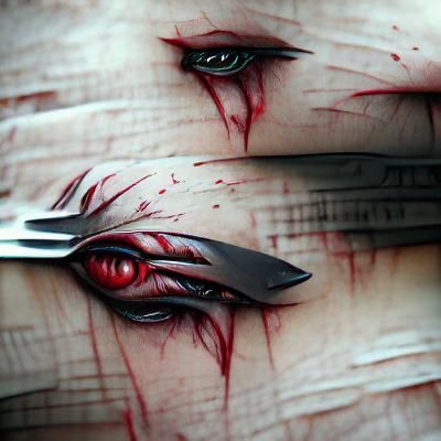 Bleeding Eyes: A Surreal Vision of Pain