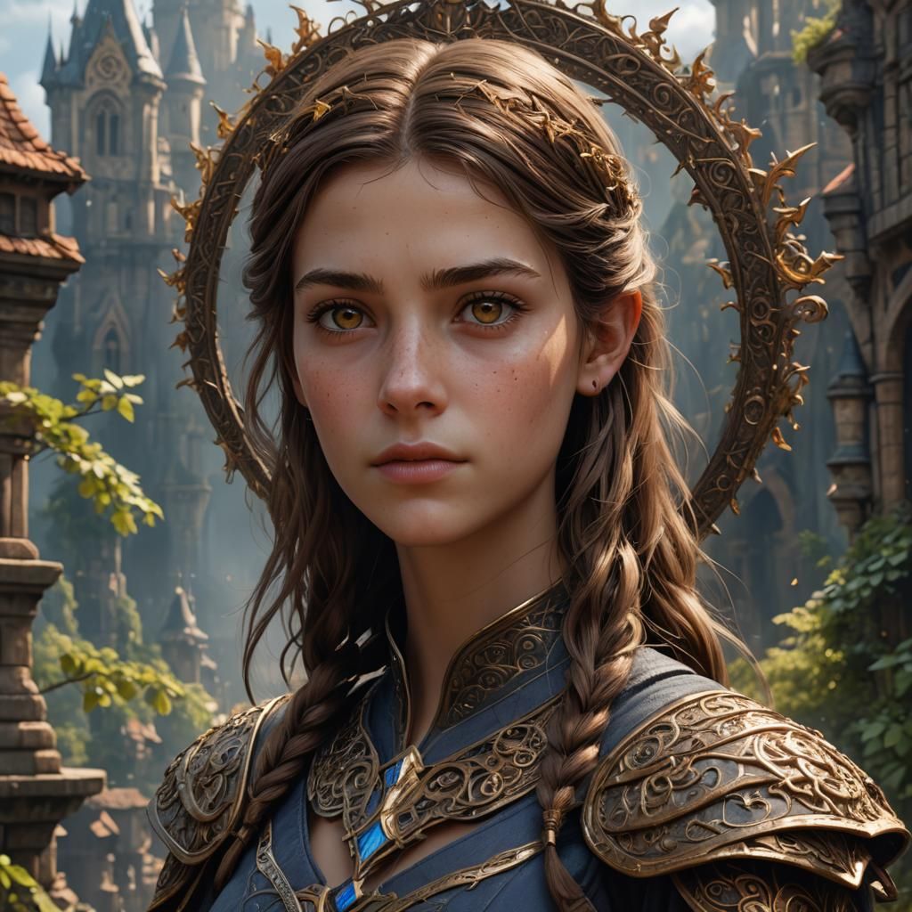 Fantasy Portrait of a Tall Girl in Unreal Engine