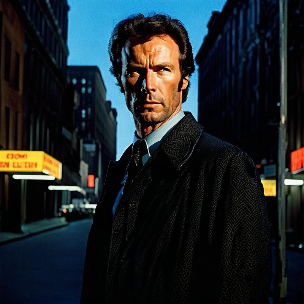 Clint Eastwood as Dirty Harry: 16k Masterpiece