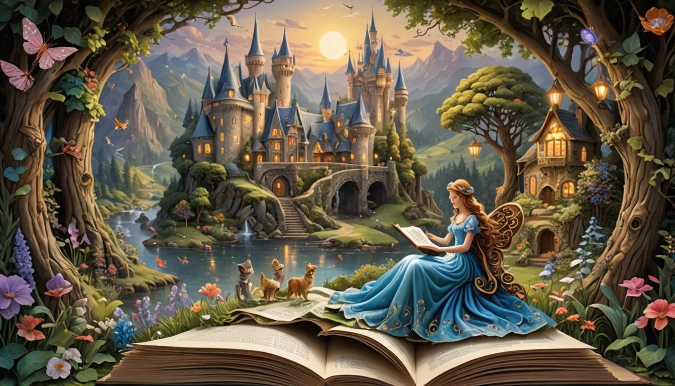 Surreal Fairy Tale Book Illustration