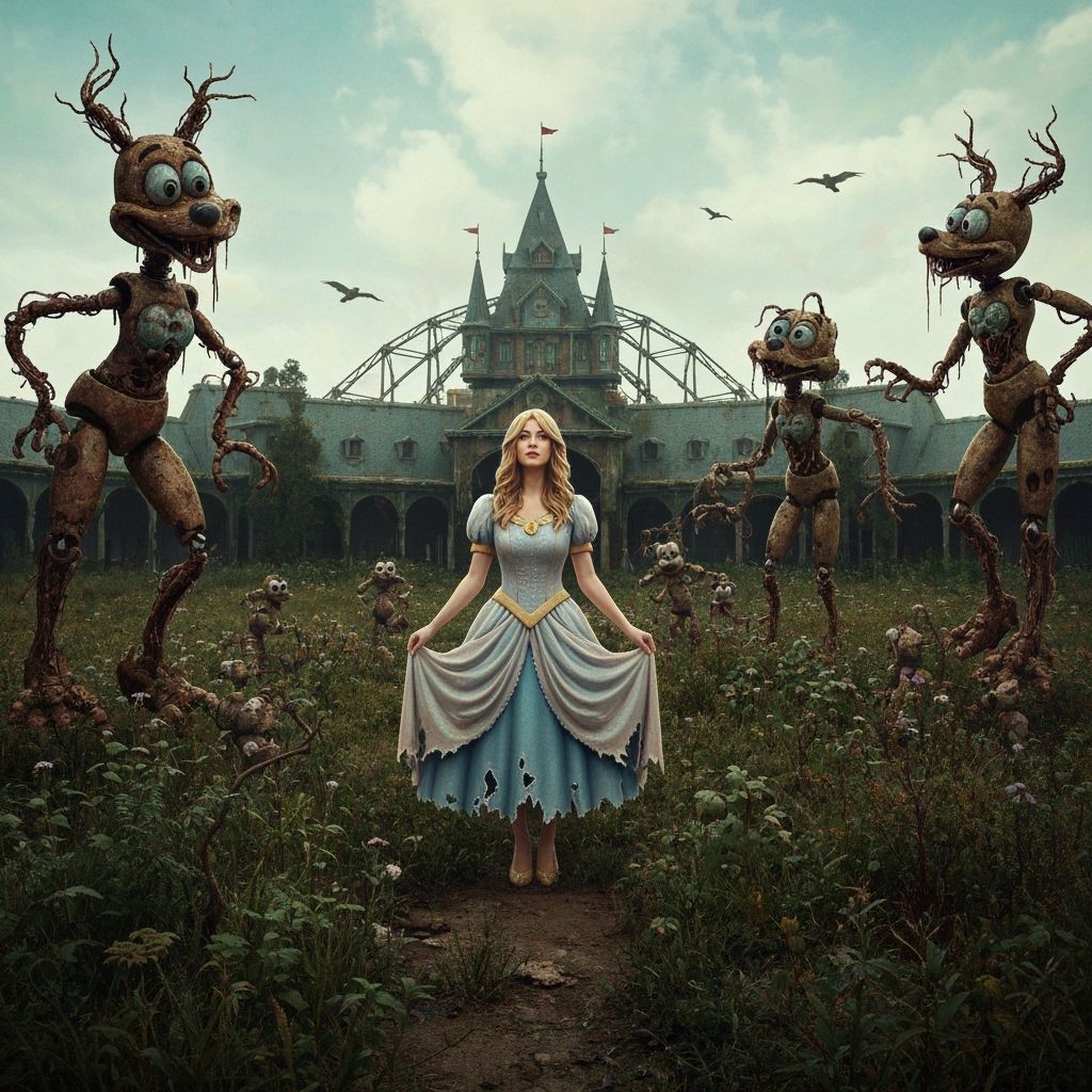 Abandoned Disneyland with Mutated Animatronics in Dystopian ...