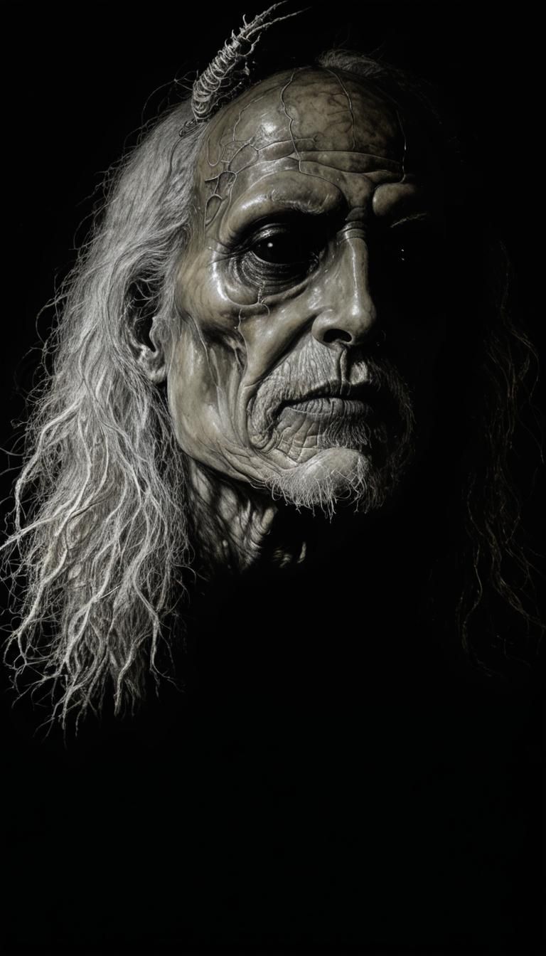 Psychedelic Cryptid Taxidermy: A Surreal Fantasy Drawing