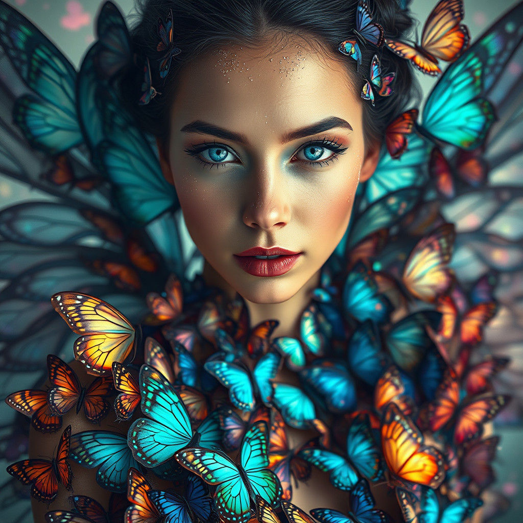 Butterfly Gown: A Fantasy Concept Art Piece