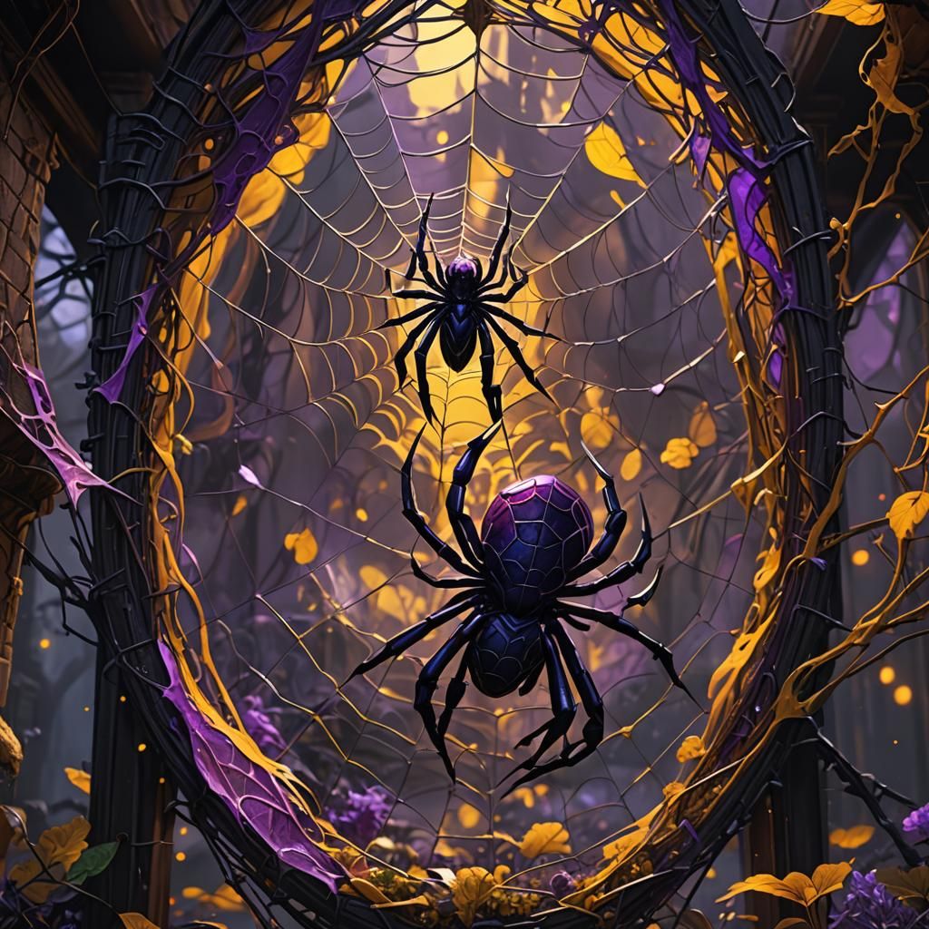 Dark Spider Web: Dark Fantasy Concept Art