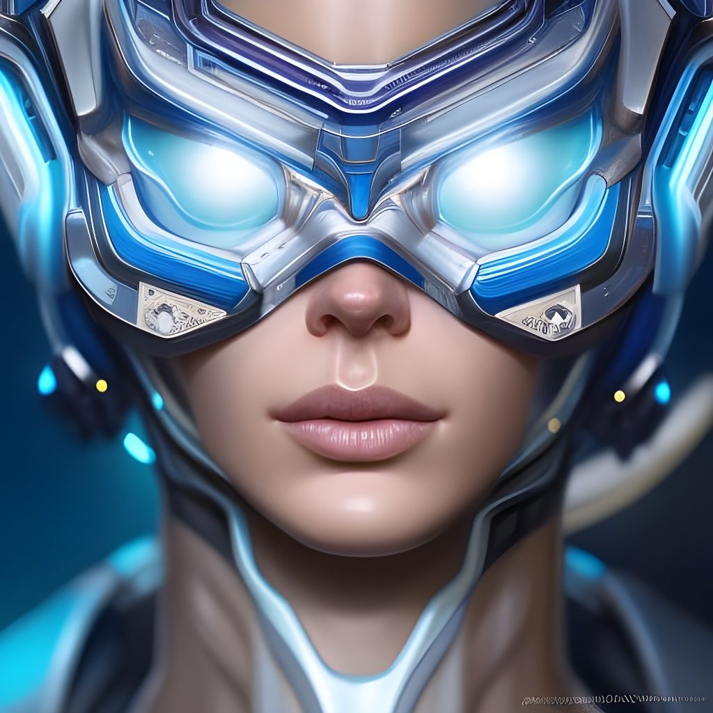 Intricate Alien Portrait in Hyperreal Spacecore Style