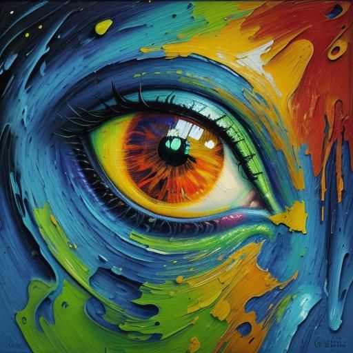 Futuristic Space Station in Expressionist Style