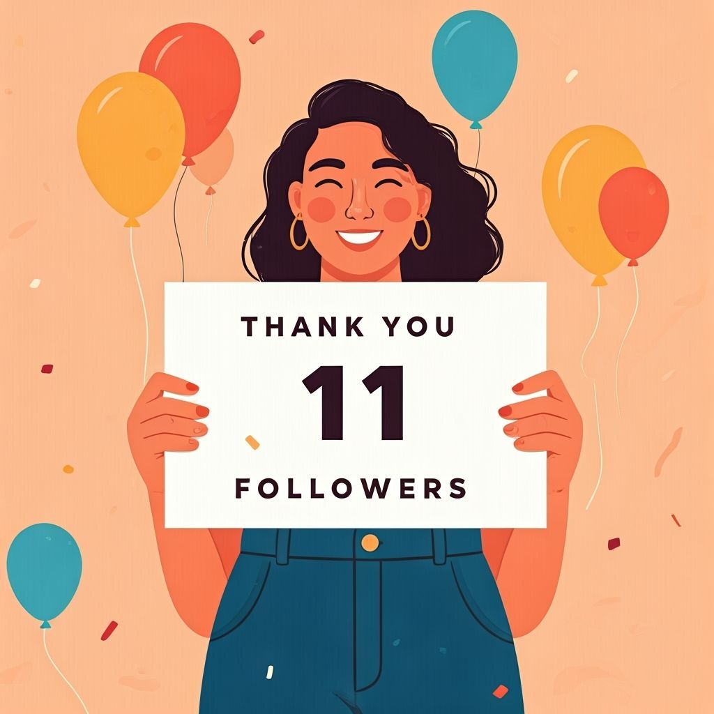 Thank You Message with Balloons and Confetti