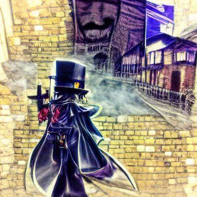 Eerie Victorian Alleyway Scene