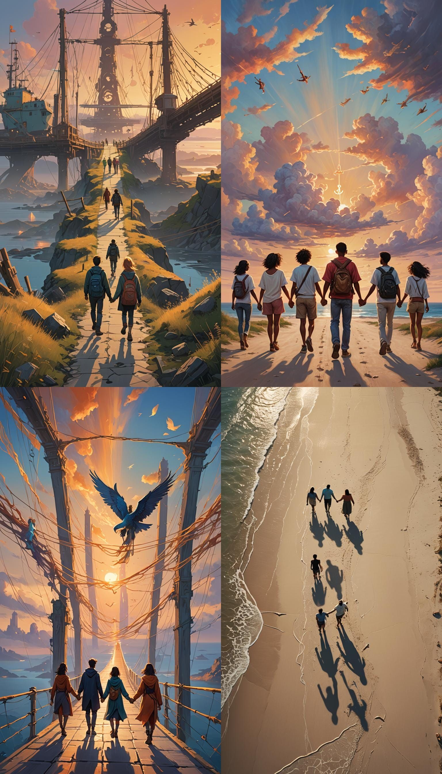 Images of Friendship, Unity, and Mutual Support